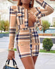 metal buckle cropped top knitted cardigan bag hip short-sleeved skirt suit women blazer and skirt set