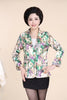 New middle-aged and old suit jacket women's autumn jacket middle-aged women suit small suit short paragraph Printed Blazers coat