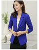 New spring autumn blazer suit women Korean slim show thin solid ladies blazers Suit gray blue green white small Suit Work Wear