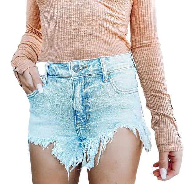 style summer sexy temperament Wash Straight Jeans Shorts  short jeans pants for women