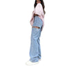 summer hole washing straight pants jeans  woman jeans