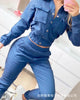 women's denim suit