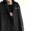 women's loose long-sleeved shirt + pleated skirt tooling two-piece suit women's trendy women's suit women's jacket