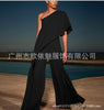 women's oblique shoulder dress dress