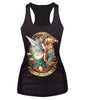 New women summer 3d vests The Little Mermaid vest Ariel Sailor Moon Cartoon print camisole Sexy fashion punk tank tops