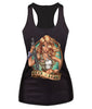 New women summer 3d vests The Little Mermaid vest Ariel Sailor Moon Cartoon print camisole Sexy fashion punk tank tops