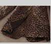 Spring  Women Blazer Slim Full Leopard Print Suit Jacket Female One Button Outerwear Plus Size Blazers S-3Xl J863