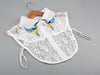 Newly Design Heavy bird embroidery necklace vest blouse Shirt neck Women Detachable Vertical Small Lapel