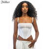 Nibber Sexy Club Wear Cotton See through Crop Top For Womens Camisole Fashionable chic Rib Knit Basic Tank Top Home Wear Female