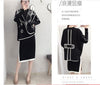 Nice Winter Autumn Women's Twinset Set Loose Cloak Batwing Sleeve Sweaters Knitted Tops And Slim Knit Skirt Suits NS715