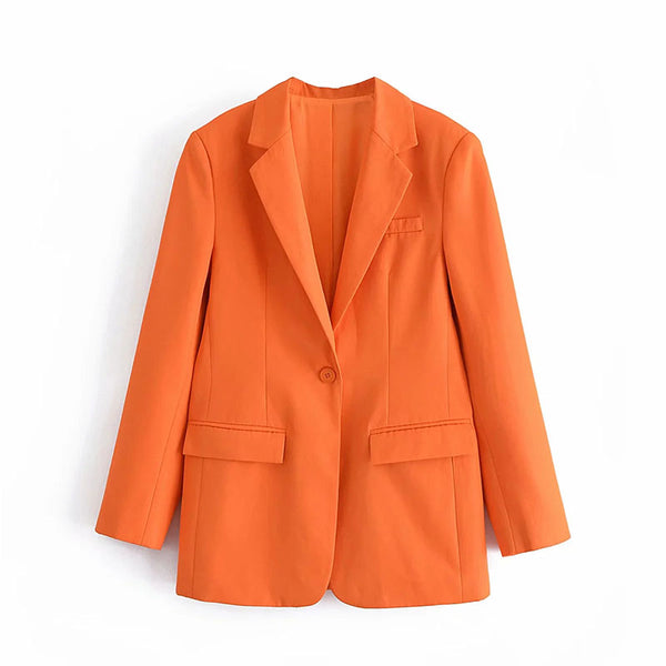 Nlzgmsj Za Women 2022 Double Breasted Casual Blazer Coat Office Wear Ladies Pockets Vintage Outwear Suit Chic Top 202207