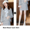 Novelty Blue Styles 2022 Autumn Formal Suits with Jackets Coat and Pants for Women Business Work Wear Blazers Oversize