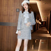 Novelty Blue Styles 2022 Autumn Formal Suits with Jackets Coat and Pants for Women Business Work Wear Blazers Oversize