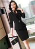 Novelty Pink Formal Uniform Designs Business Suits with Skirt and Jackets Coat for Women OL Styles Ladies Office Blazers Set