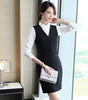 Novelty Red Formal 2 Piece Set With Skirt and Tops 2022 Spring Summer Uniform Styles Business Suits Vest & Waistcoat Blazers