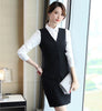 Novelty Red Formal 2 Piece Set With Skirt and Tops 2022 Spring Summer Uniform Styles Business Suits Vest & Waistcoat Blazers