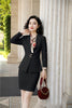 Novelty White 2022 Autumn Winter Formal Women Business Suits with Blazer and Skirt Ladies Professional Work Wear Blazers Sets
