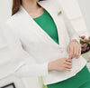 Novelty White Long Sleeve Professional Formal  Styles Business Women Jackets & Blazers Autumn Winter Female Tops Blaser