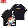 Mucunsanshe original hand-painted cute pet dog printed short-sleeved loose-fitting T-shirt summer couple outfit swerves.