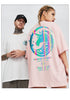 Wood Village Three Society original design reflective unicorn printing creative fun loose short-sleeved youth jacket trend