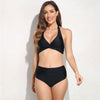 2023 new European and American cross-border chest wrinkling split swimsuit Amazon multicolor bikini spot swimsuit