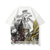 Kimura Sanshe original national tide 2022 series new hand-painted monkey printing pattern loose short sleeves for men and women