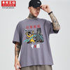 Kimura No.3 original Guochao new product series funny text printed crew neck loose comfortable breathable T-Shirt Top