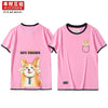 Kimura San Society original hand-painted giant sweet CP cute print lovers T shirt students summer cotton short sleeves