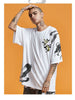 Kimura Sanshe original Chinese style personalized printing hand-painted sand monk pattern loose round neck top youth T shirt tide