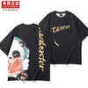 Mucunsanshe original hand-painted cute pet dog printed short-sleeved loose-fitting T-shirt summer couple outfit swerves.
