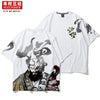 Kimura Sanshe original Chinese style personalized printing hand-painted sand monk pattern loose round neck top youth T shirt tide