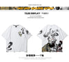 Kimura Sanshe original Chinese style personalized printing hand-painted sand monk pattern loose round neck top youth T shirt tide