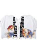 Mucunsanshe original hand-painted cute pet dog printed short-sleeved loose-fitting T-shirt summer couple outfit swerves.