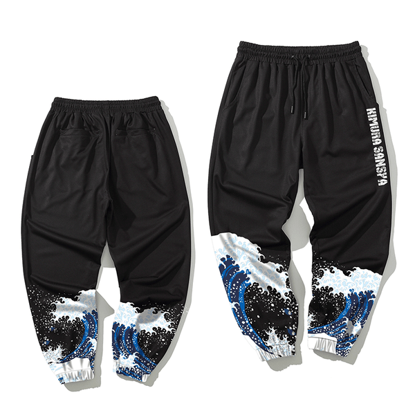 Kimura group 3 original design 2022 godzillahai printed pants Trend Sports Men's pants 9-point Leggings