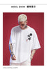 Kimura three social national tide new original design hand-painted t-shirt fashion loose large-code tide brand short sleeves.