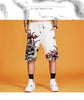 Kimura Three Society original Chinese Feng Sun Wukong cartoon casual loose shorts straight men's new five-point pants.