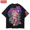 Kimura Sanshe's new tidal brand short-sleeved rabbit printing five-minute sleeve loose shoulder T sleeve students wear tide