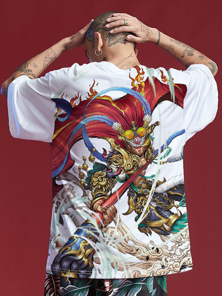 Kimura Sanshe Tide Brand Summer New Product Clear Mood Joint Loose Handsome Five-Minute Sleeve T-shirt Top Student Tide