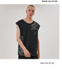 Kimura Sanshi original design 2022 new hand-painted which printed vest male loose shoulder sleeveless top tide.