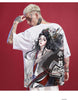 Kimura three social national tide new original design hand-painted t-shirt fashion loose large-code tide brand short sleeves.
