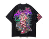 Kimura Sanshe's new tidal brand short-sleeved rabbit printing five-minute sleeve loose shoulder T sleeve students wear tide
