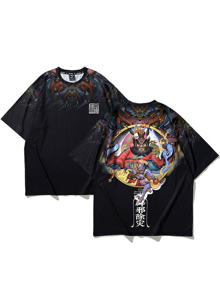 Mucunsanshe 2022 new short sleeve Zhong Kui national fashion t-shirt men's loose fashion fashion fashion T-shirt half sleeve summer