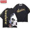 Mucunsanshe original hand-painted cute pet dog printed short-sleeved loose-fitting T-shirt summer couple outfit swerves.