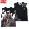 Kimura Sanshi original design 2022 new hand-painted which printed vest male loose shoulder sleeveless top tide.