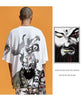 Kimura Sanshe original Chinese style personalized printing hand-painted sand monk pattern loose round neck top youth T shirt tide