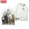Kimura Sanshe original national tide 2022 series new hand-painted monkey printing pattern loose short sleeves for men and women