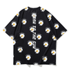 New 2022 small fresh daisy print short sleeve loose large T-shirt for students and youth