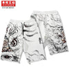 Kimura No.3 original printing summer new straight tube quintuple pants ink lion pattern casual shorts men's fashion