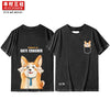 Kimura San Society original hand-painted giant sweet CP cute print lovers T shirt students summer cotton short sleeves