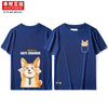 Kimura San Society original hand-painted giant sweet CP cute print lovers T shirt students summer cotton short sleeves
